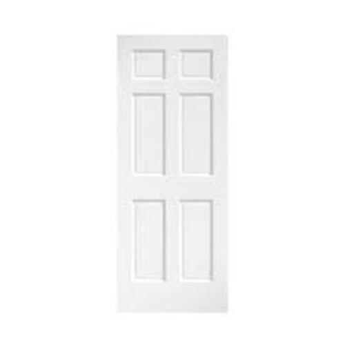(1) SOLID WOOD 6 PANEL DOOR
