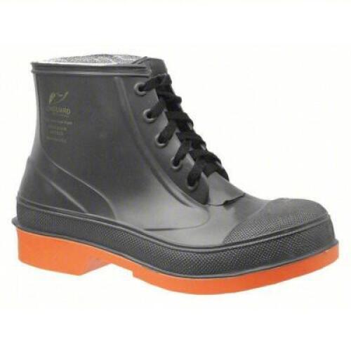 (2) PAIRS OF RUBBER WORK BOOTS WITH STEEL TOE, WATERPROOF