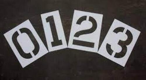 (1) SET OF PAVEMENT MARKING STENCILS