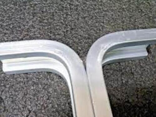 (2) PACKS OF (2) ALUMINUM PEDESTALS FOR LOCKER ROOM BENCH