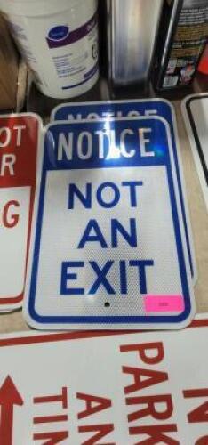 (2) NOT AN EXIT SIGN