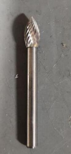 DESCRIPTION: (1) USCTI ABRASIVE FLAME BURR BRAND/MODEL: WIDIA 2730320 SIZE: 3/16" D 0.1250: SD RETAIL$: $21.99 QTY: 1