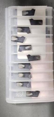 DESCRIPTION: (20) MANCHESTER SEPARATOR 1/16 WOC CHIPMAKER CARBIDE PARTING INSERTS BRAND/MODEL: WIDIA 507196 M40 SIZE: 1/8" WOC RETAIL$: 28.75 PER INSE