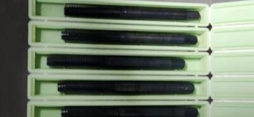 DESCRIPTION: (10) HSS STRAIGHT FLUTE HAND TAPS BRAND/MODEL: WALTER PROTOTYP A23314-UNC10 SIZE: 10-24-2B RETAIL$: $42.28 QTY: 10