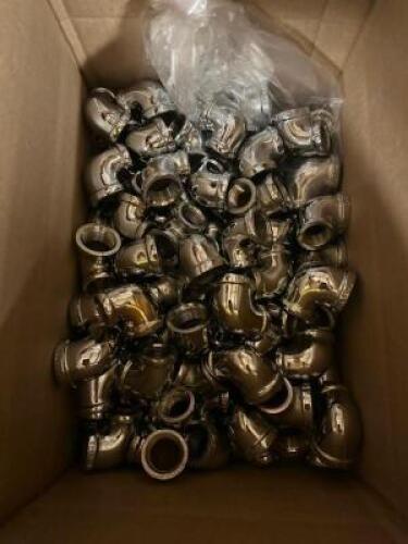 LARGE BOX OF CHROME ELBOWS