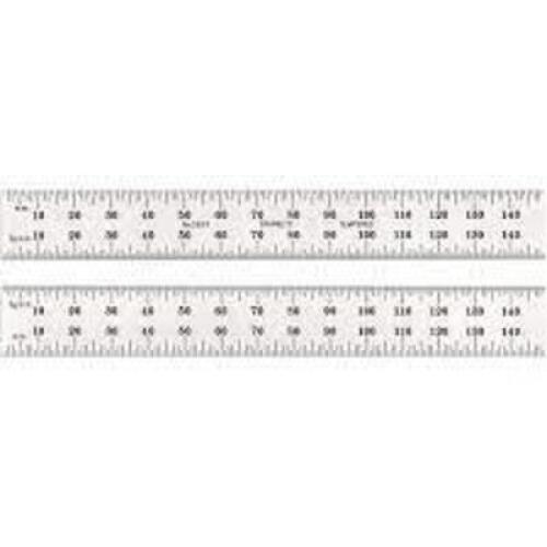 DESCRIPTION: (1) BOX OF (75) FLEX CF RULERS BRAND/MODEL: STARRETT #56207343 INFORMATION: 150 MM SIZE: SLEEVE INCLUDED RETAIL$: $34.50 EA QTY: 1