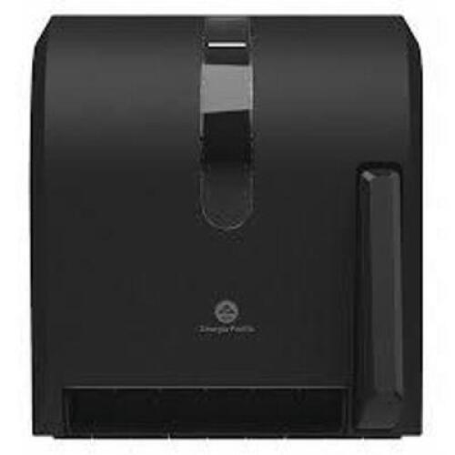 DESCRIPTION: (3) PUSH PADDLE ROLL TOWEL DISPENSER BRAND/MODEL: GEORGIA-PACIFIC #54338A INFORMATION: BLACK RETAIL$: $48.79 EA QTY: 3