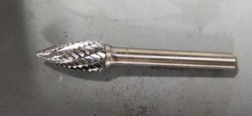 (2) SOLID CARBIDE DUBLE CUT TREE BURR