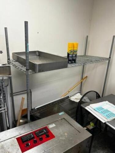 DESCRIPTION: 60" X 18" TWO TIER WIRE SHELF ADDITIONAL INFORMATION NO CONTENTS LOCATION: OFFICE QTY: 1