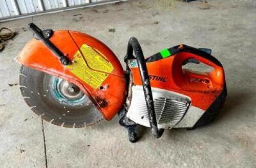 DESCRIPTION: CONCRETE SAW BRAND/MODEL: STIHL T5 420 INFORMATION: HAS COMPRESSION LOCATION: SHOP QTY: 1