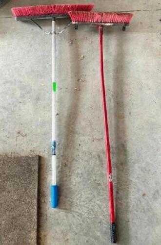 DESCRIPTION: (2) PUSH BROOMS LOCATION: SHED QTY: 2