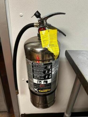 K-GUARD WET CHEMICAL FIRE EXTINGUISHER.
