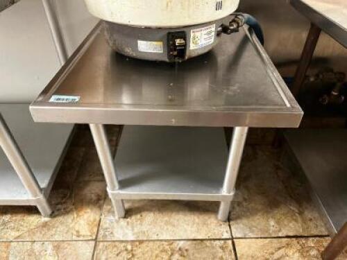 30" X 24" LOW BOY STAINLESS TABLE / STAND.