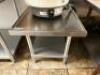 30" X 24" LOW BOY STAINLESS TABLE / STAND.