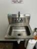 WALL MOUNTED STAINLESS HAND SINK