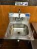 WALL MOUNTED STAINLESS HAND SINK