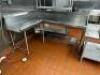 6' X 4' RIGHT SIDE L SHAPED STAINLESS CLEAN TABLE - 2