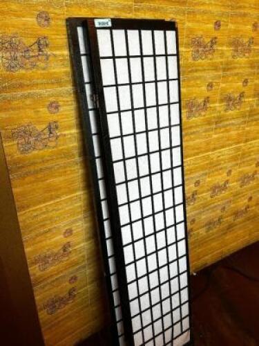 (2) THREE PANEL FOLDING PARTITIONS