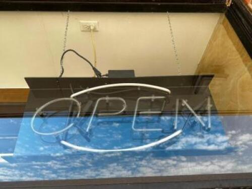 LIGHTED NEON " OPEN" SIGN