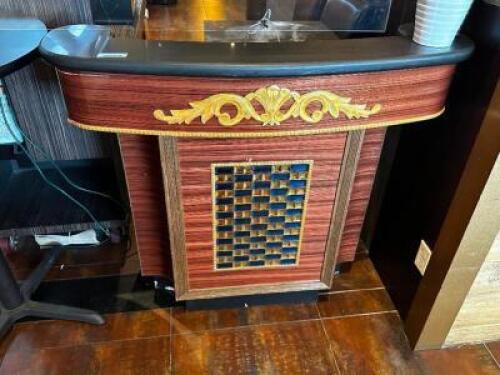 46" HOSTESS STAND W/ DECORATIVE FRONT