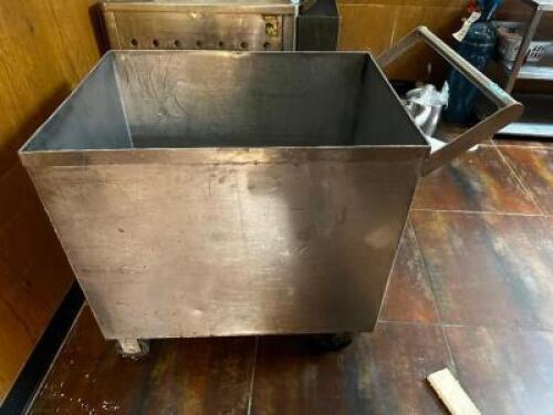 22" X 30" STAINLESS HOPPER CART