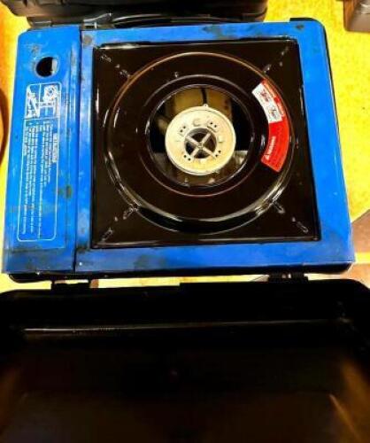 (2) PORTABLE BUTANE RANGES W/ PLASTIC CASES