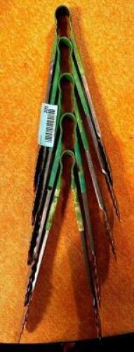 (4) STAINLESS TONGS