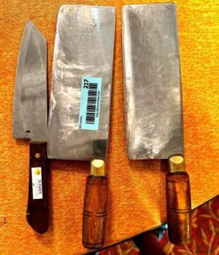 (3) COMMERCIAL KNIVES
