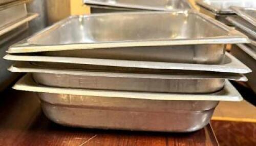 (2) HALF SIZE STAINLESS INSERTS