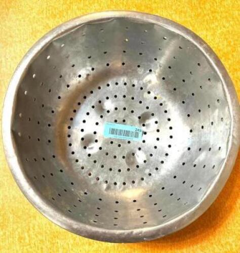 (2) 12" STAINLESS COLANDERS