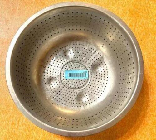 (2) 12" STAINLESS COLANDERS