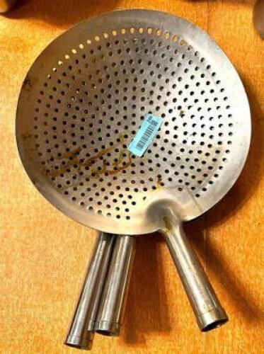 (3) 12" STAINLESS SLOTTED SCOOPS