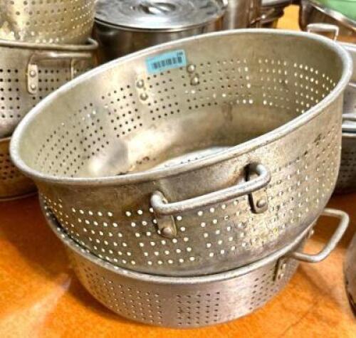 (2) ASSORTED COLANDERS