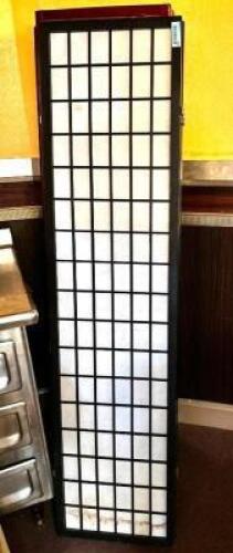 (2) THREE PANEL PARTITIONS.