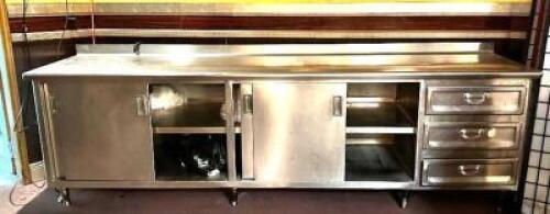 10' STAINLESS BEVERAGE STATION COUNTER