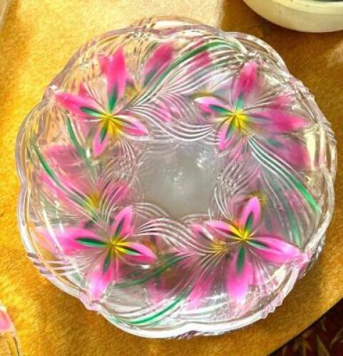 (7) 14" GLASS TRAYS
