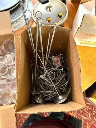(1) BOX WITH ASSORTED TABLE NUMBER STANDS