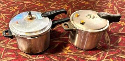 (2) PRESSURE COOKERS
