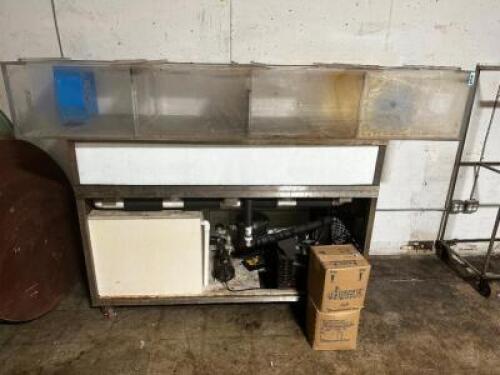 LARGE FOUR SECTION REFRIGERATED LOBSTER TANK