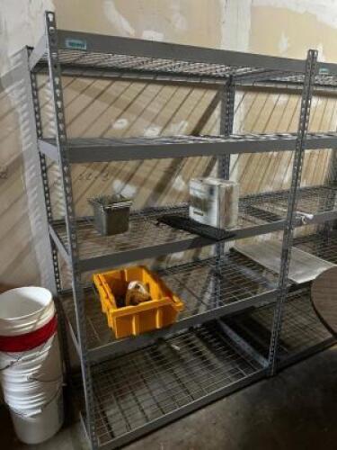 48" X 24" FIVE TIER METAL SHELF