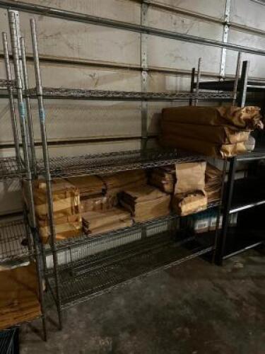 60" X 14" FOUR TIER WIRE SHELF