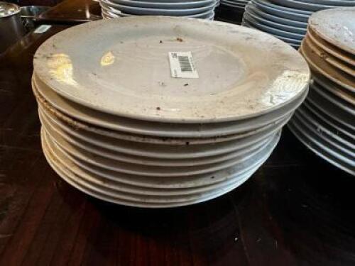 DESCRIPTION: (12) 9" CHINA PLATES SIZE 36" LOCATION: MAIN SEATING THIS LOT IS: SOLD BY THE PIECE QTY: 12