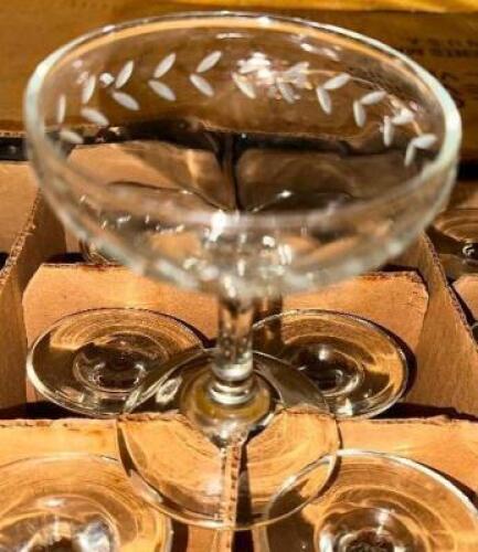 DESCRIPTION: (24) COCKTAIL GLASSES LOCATION: MAIN SEATING THIS LOT IS: SOLD BY THE PIECE QTY: 24