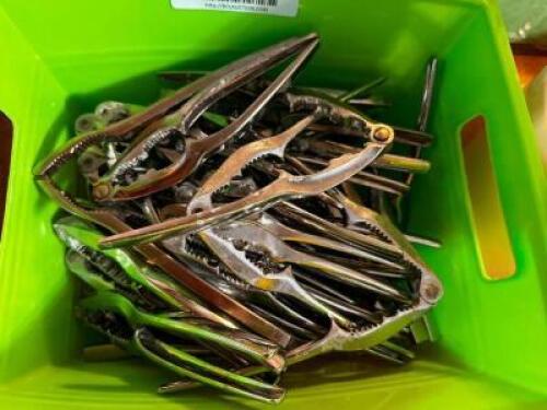 DESCRIPTION: (24) STAINLESS CRAB CRACKERS LOCATION: MAIN SEATING THIS LOT IS: SOLD BY THE PIECE QTY: 24