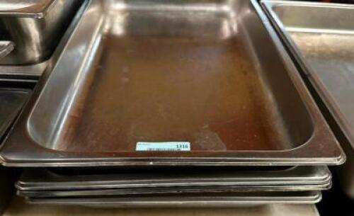 DESCRIPTION: (4) FULL SIZE INSERTS SIZE 2" DEEP LOCATION: MAIN SEATING THIS LOT IS: SOLD BY THE PIECE QTY: 4