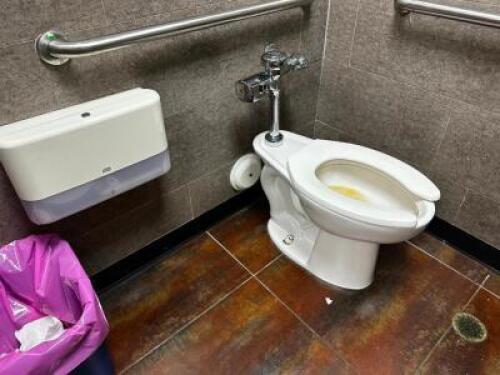 DESCRIPTION: (1) TOILET AND VANITY SINK ADDITIONAL INFORMATION SEE ADDITIONAL IMAGES LOCATION: BATHROOMS QTY: 1