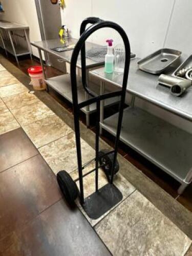 DESCRIPTION: TWO WHEEL HAND TRUCK LOCATION: KITCHEN QTY: 1