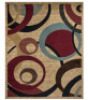 ROYAL COLLECTION CONTEMPORARY ABSTRACT BEIGE AREA RUG