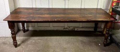 8' WOODEN TABLE