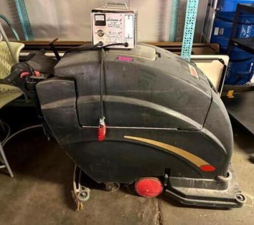 FANG 26" WALK BEHIND SCRUBBER WITH BATTERY CHARGER